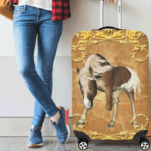 Wonderful brown horse Luggage Cover/Large 26"-28"