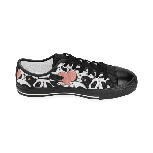 panda lover Women's Classic Canvas Shoes (Model 018)