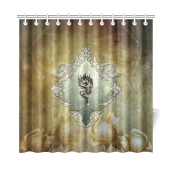 Awesome tribal dragon Shower Curtain 72"x72"