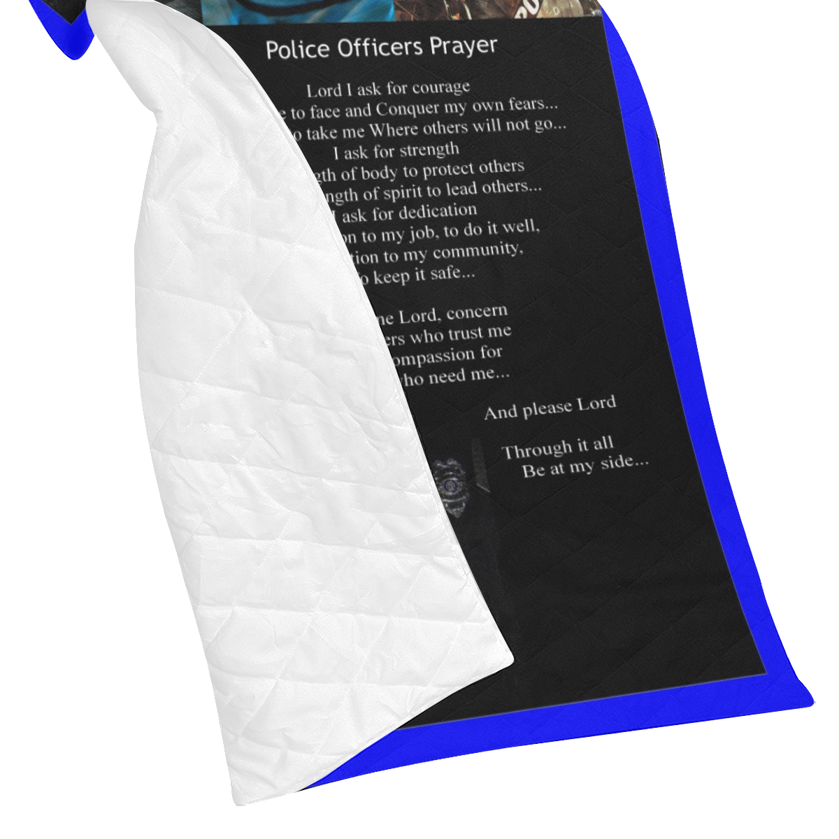 police-officer-prayer Quilt 70"x80"