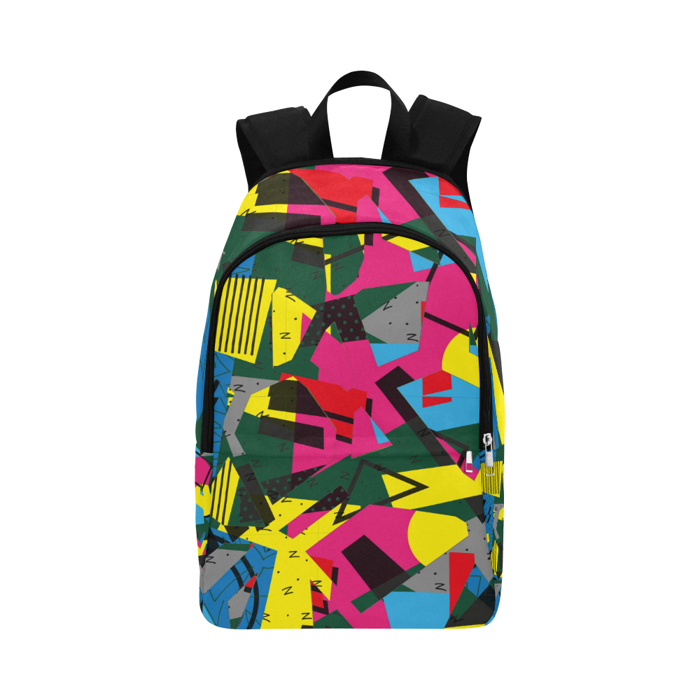 Crolorful shapes Fabric Backpack for Adult (Model 1659)