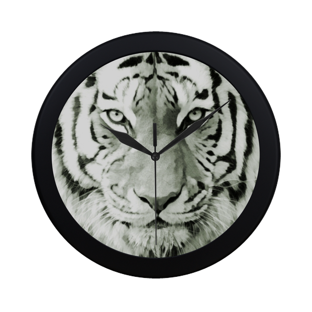 Eye of The Tiger. Circular Plastic Wall clock