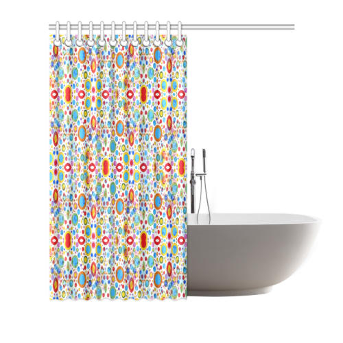 70er Pattern by K.Merske Shower Curtain 72"x72"