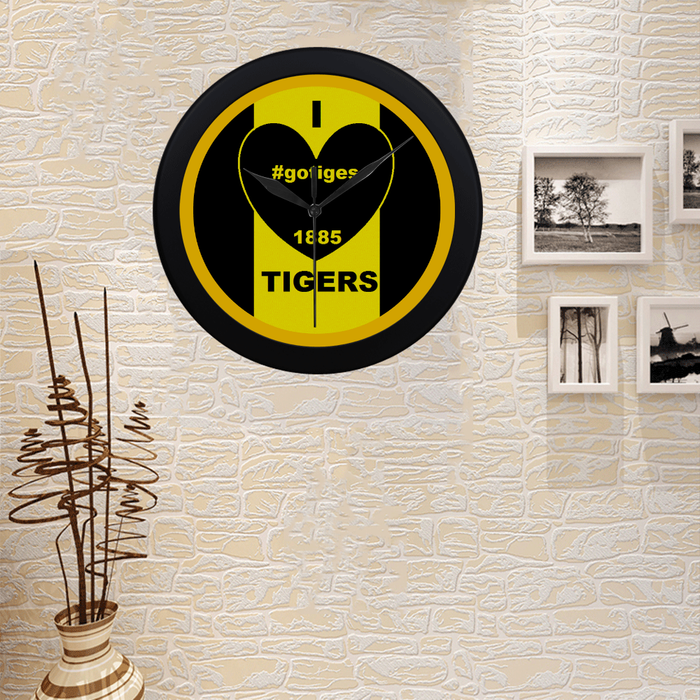 TIGERS- Circular Plastic Wall clock