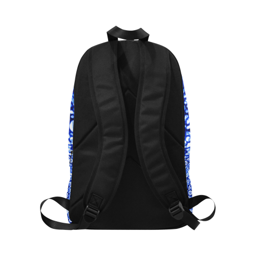 Blue Mandala Mehndi Style G403 Fabric Backpack for Adult (Model 1659)