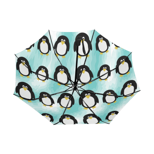 Penguins Anti-UV Auto-Foldable Umbrella (Underside Printing) (U06)