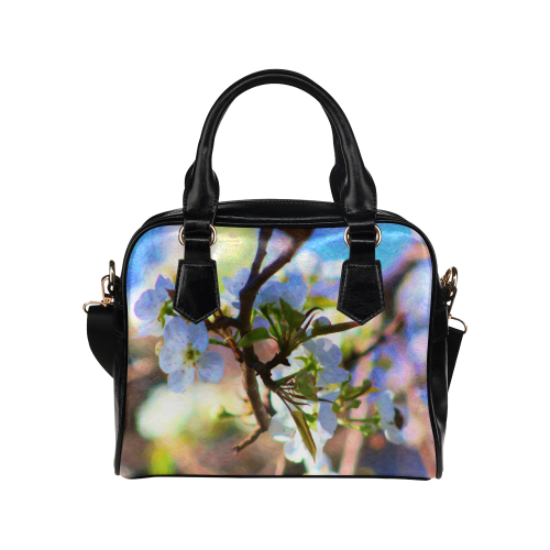 Pear Tree Blossoms Shoulder Handbag (Model 1634)