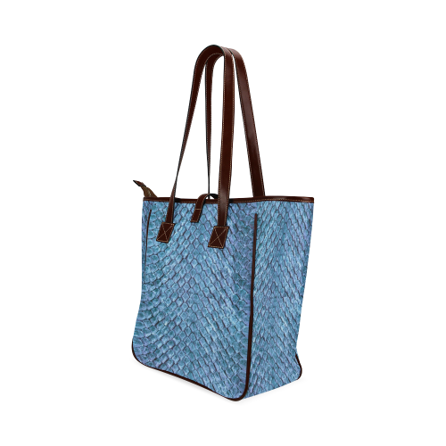SNAKE LEATHER 3 Classic Tote Bag (Model 1644)