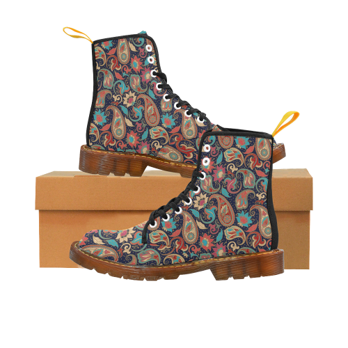 Paisley Pattern Martin Boots For Women Model 1203H