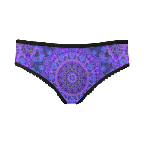 Mandala in Purple/Blue Women's All Over Print Girl Briefs (Model L14)