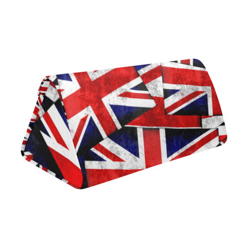 Union Jack British UK Flag Custom Foldable Glasses Case