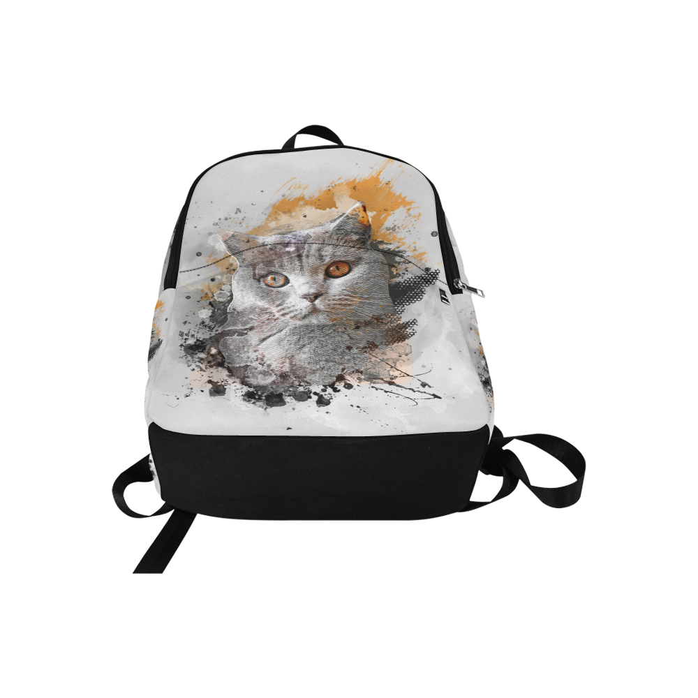 cat kitty art #cat #kitty Fabric Backpack for Adult (Model 1659)