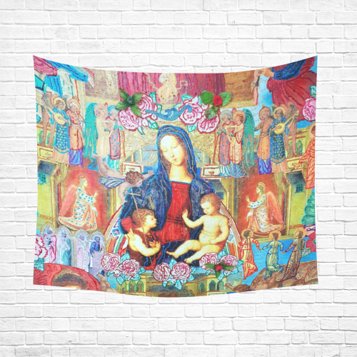 Virgin Cotton Linen Wall Tapestry 60"x 51"