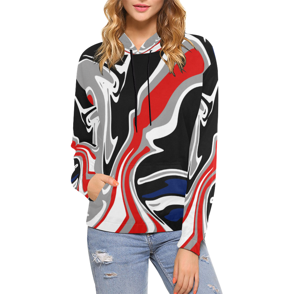 againstthetide All Over Print Hoodie for Women (USA Size) (Model H13)
