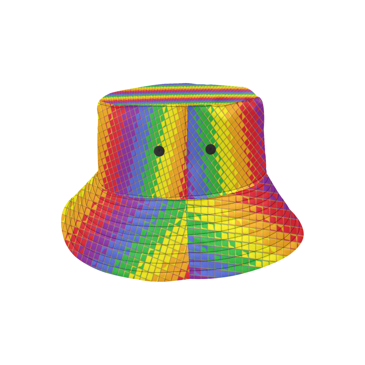 Rainbow Pattern by K.Merske All Over Print Bucket Hat