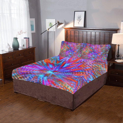 Tie Dye Sun Rises 3-Piece Bedding Set