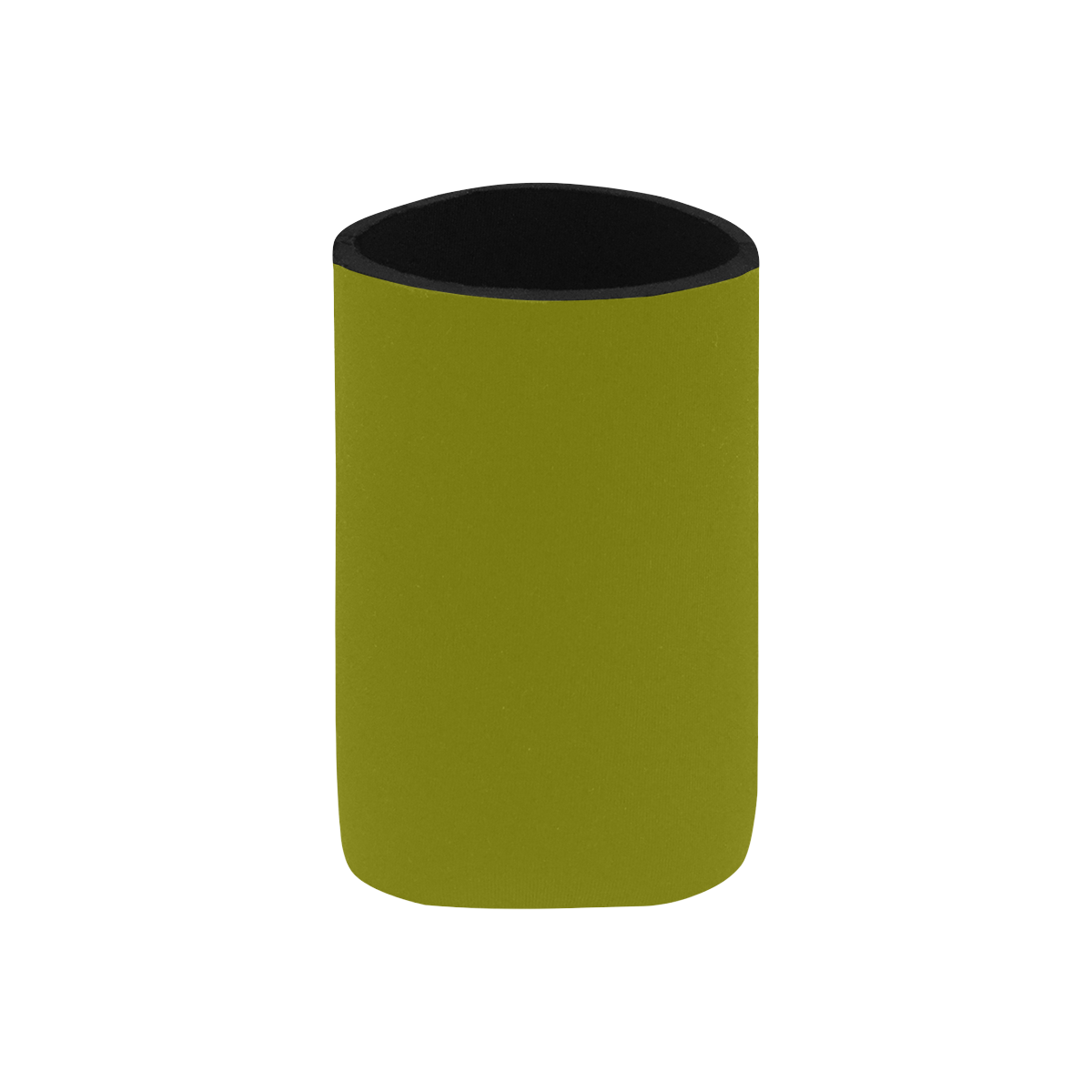 color olive Neoprene Can Cooler 4" x 2.7" dia.