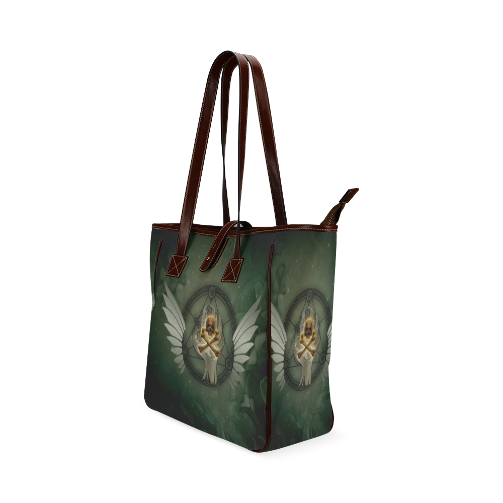 Skull in a hand Classic Tote Bag (Model 1644)