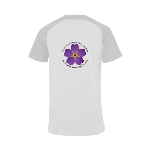 Armenian Genocide Հայոց ցեղասպանությունը Men's Raglan T-shirt Big Size (USA Size) (Model T11)