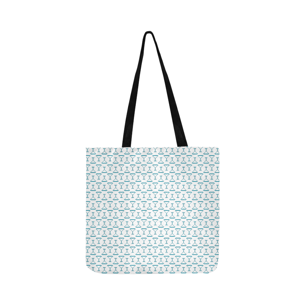 Cocktail Glass Reusable Shopping Bag Model 1660 (Two sides)