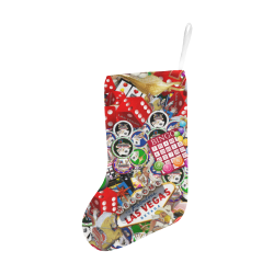 Gamblers Delight - Las Vegas Icons Christmas Stocking (Without Folded Top)
