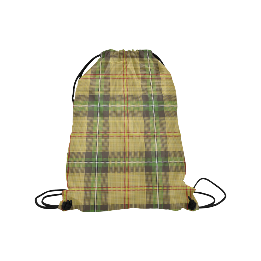 Saskatchewan tartan Medium Drawstring Bag Model 1604 (Twin Sides) 13.8"(W) * 18.1"(H)