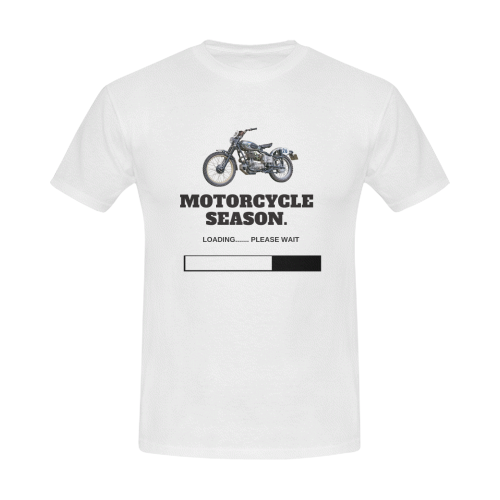 Motorcycle Season Loading Please Wait Men's T-Shirt in USA Size (Front Printing Only)