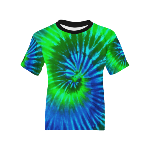 Tie Dye Sea Plum Kids' All Over Print T-shirt (Model T65)