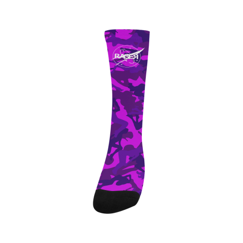 22 year rager NASA LOGO purple long socks Trouser Socks