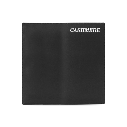 Cashmere Woman's Wallet Black with red interior white logo Women's Leather Wallet (Model 1611)