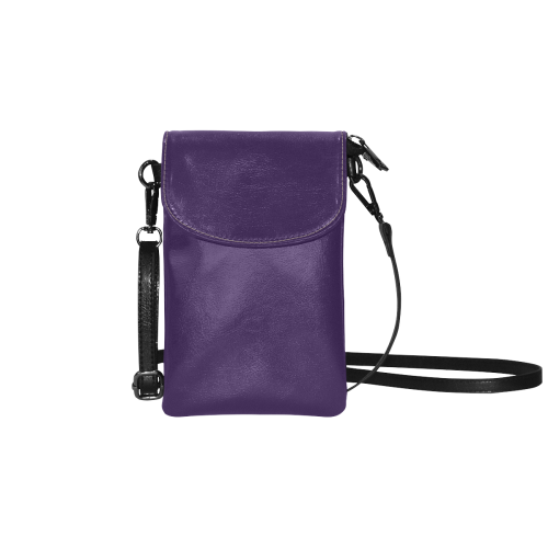 color Russian violet Small Cell Phone Purse (Model 1711)