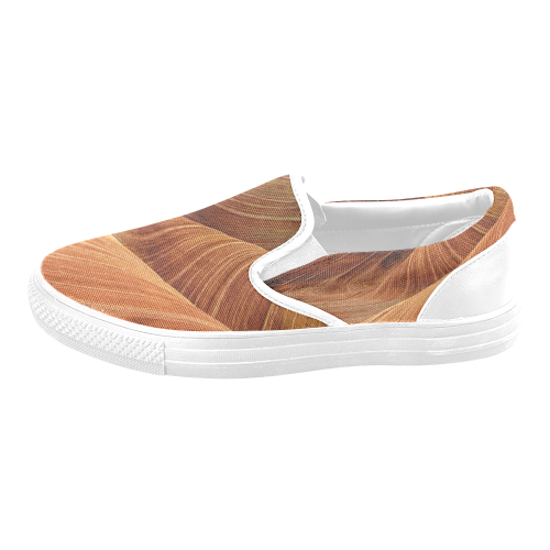 Sandstone Slip-on Canvas Shoes for Men/Large Size (Model 019)