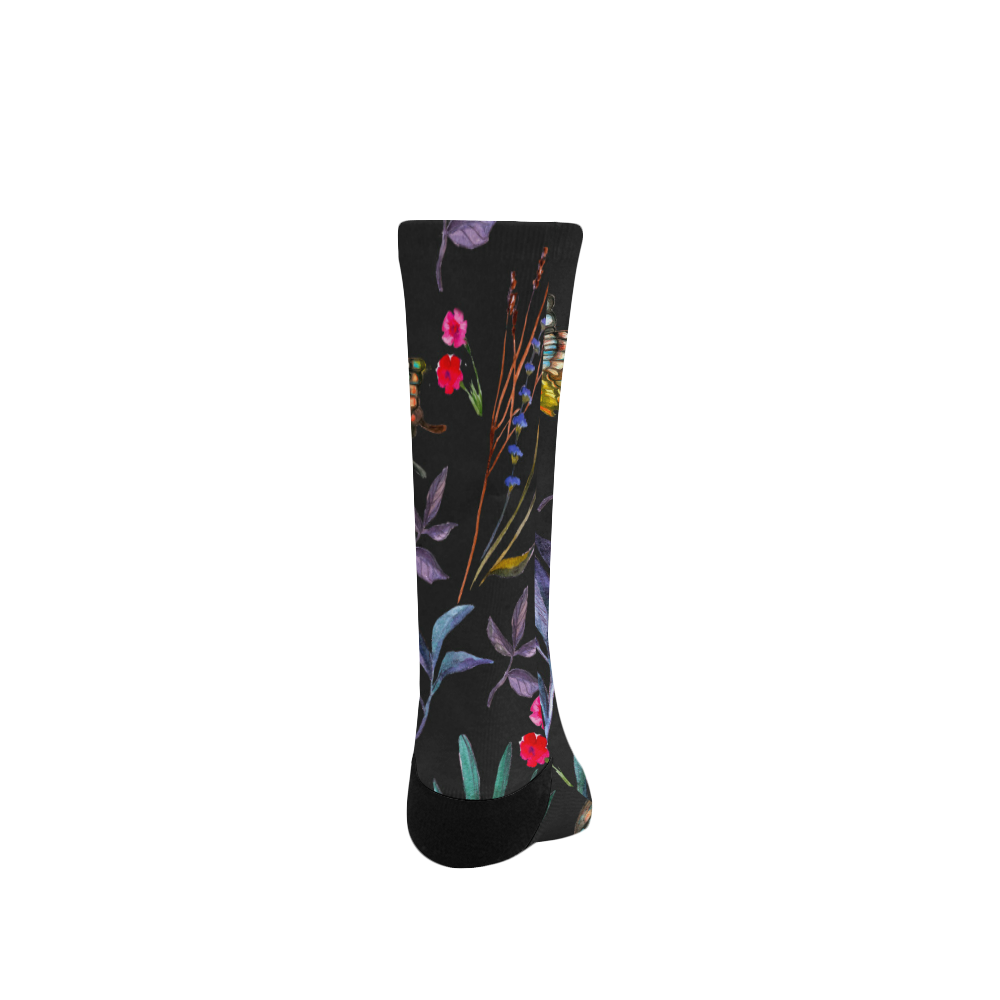 multi floral Women's Custom Socks