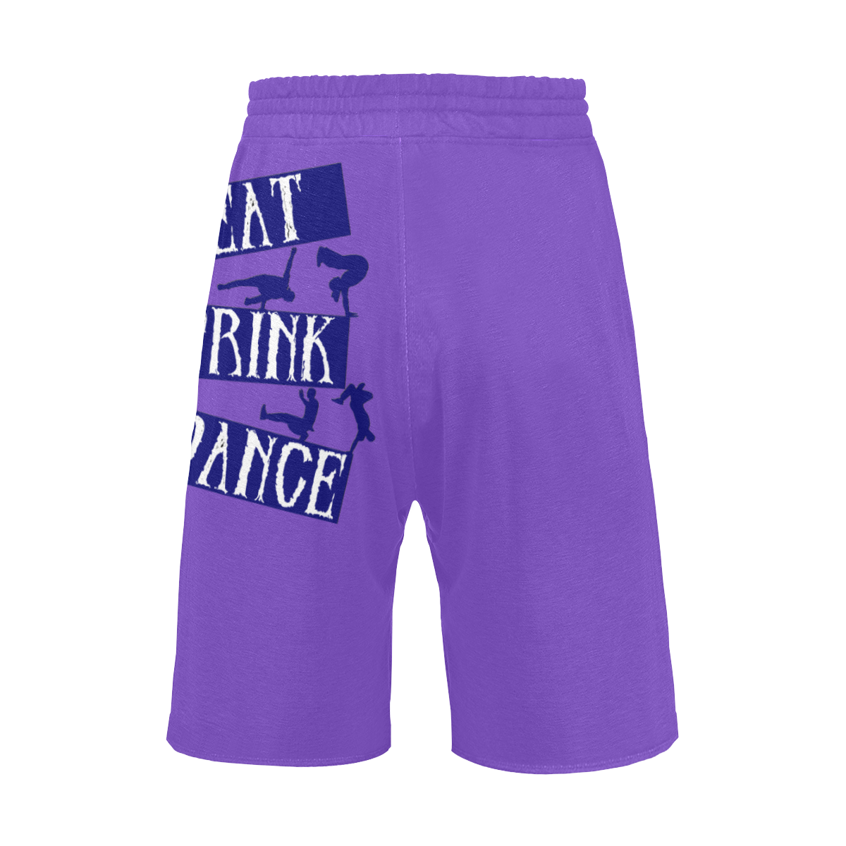 Break Dancing Blue on Purple Men's All Over Print Casual Shorts (Model L23)