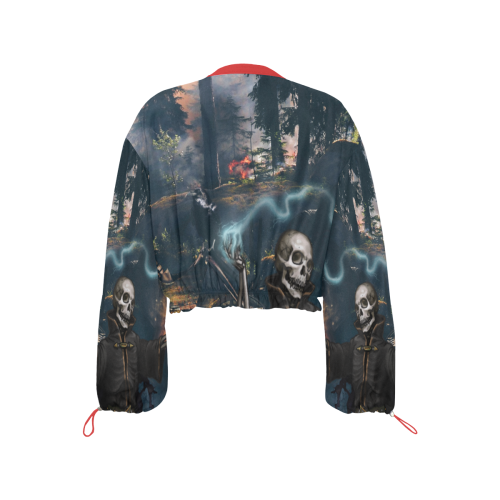 Reaping the Woods Cropped Chiffon Jacket for Women (Model H30)