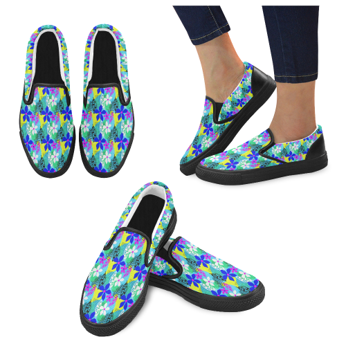 14pa Women's Unusual Slip-on Canvas Shoes (Model 019)