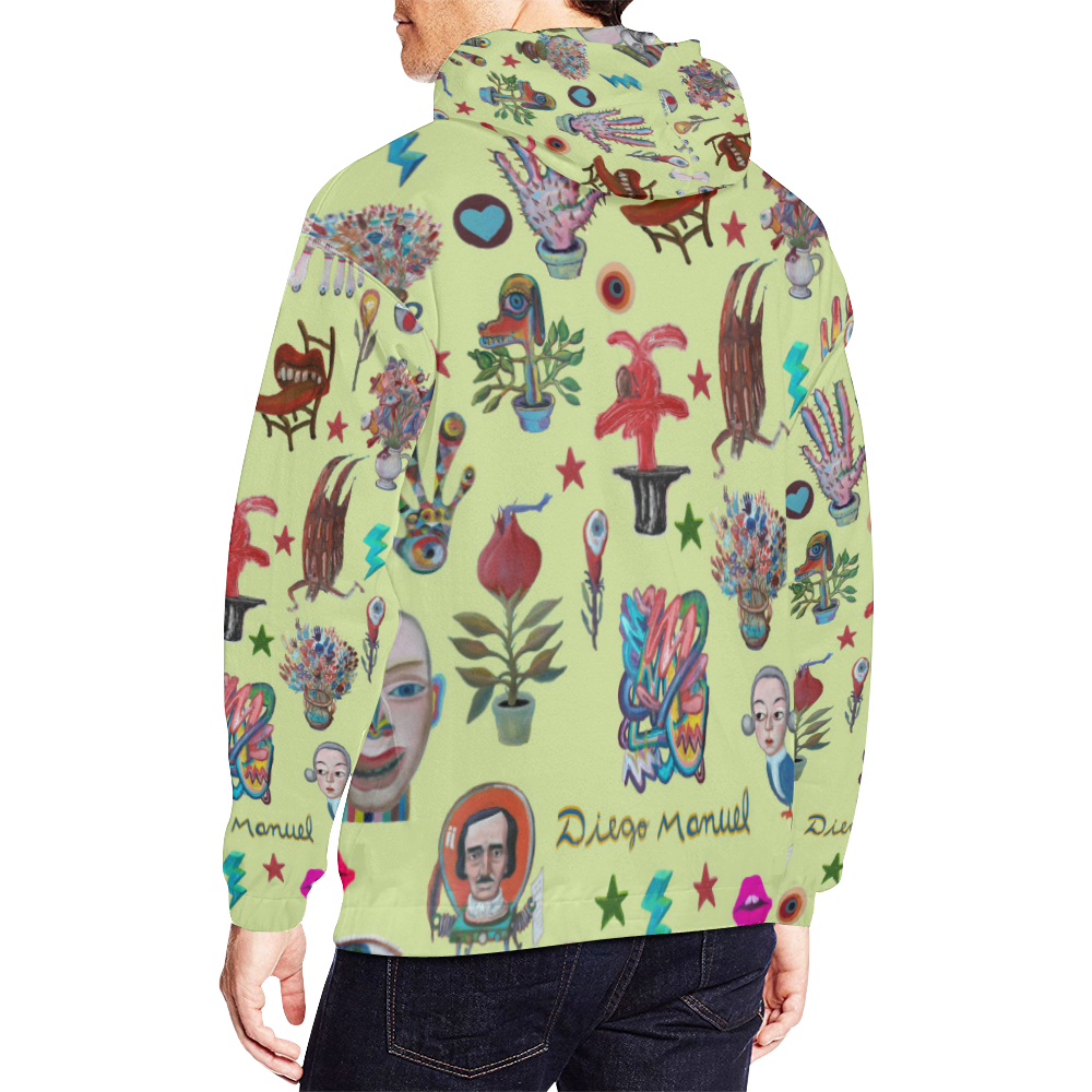 pop-surrealism All Over Print Hoodie for Men/Large Size (USA Size) (Model H13)
