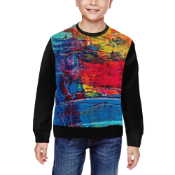 oil_i All Over Print Crewneck Sweatshirt for Kids (Model H29)