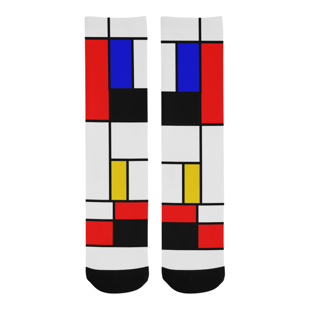 Bauhouse Composition Mondrian Style Trouser Socks