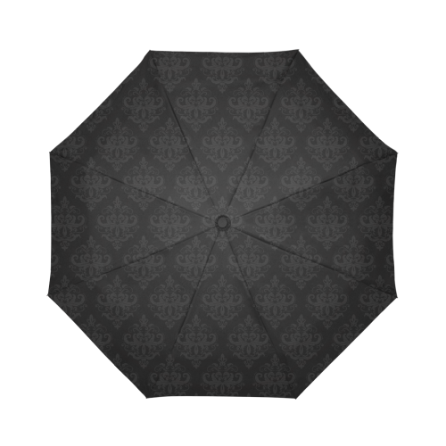Black on Black Pattern Auto-Foldable Umbrella (Model U04)