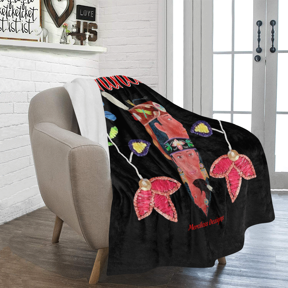 anishinaabe Ultra-Soft Micro Fleece Blanket 50"x60"