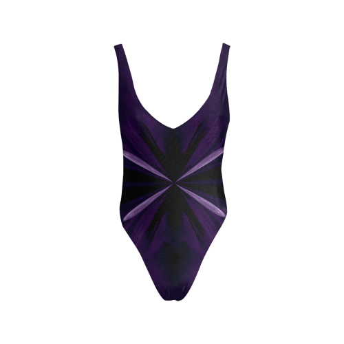 Purpleey Sexy Low Back One-Piece Swimsuit (Model S09)
