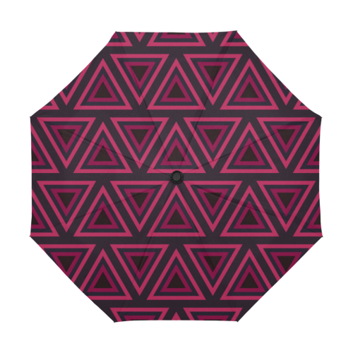 Tribal Ethnic Triangles Anti-UV Auto-Foldable Umbrella (U09)