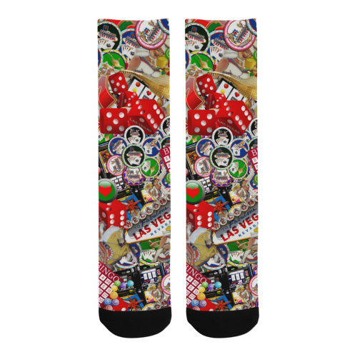 Gamblers Delight - Las Vegas Icons Trouser Socks (For Men)