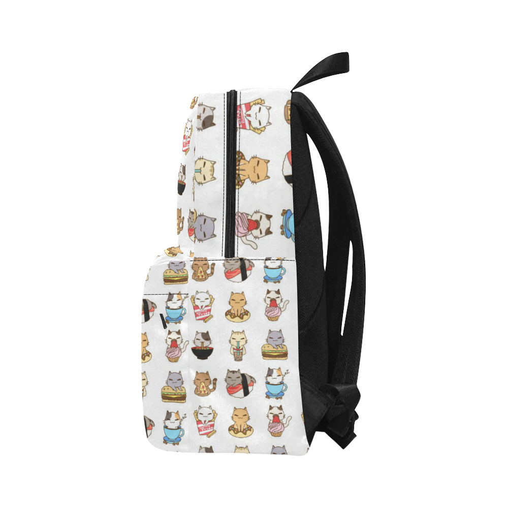 white Unisex Classic Backpack (Model 1673)
