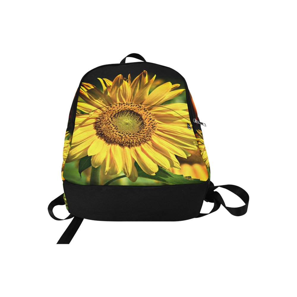 Summer Sunflower Fabric Backpack for Adult (Model 1659)