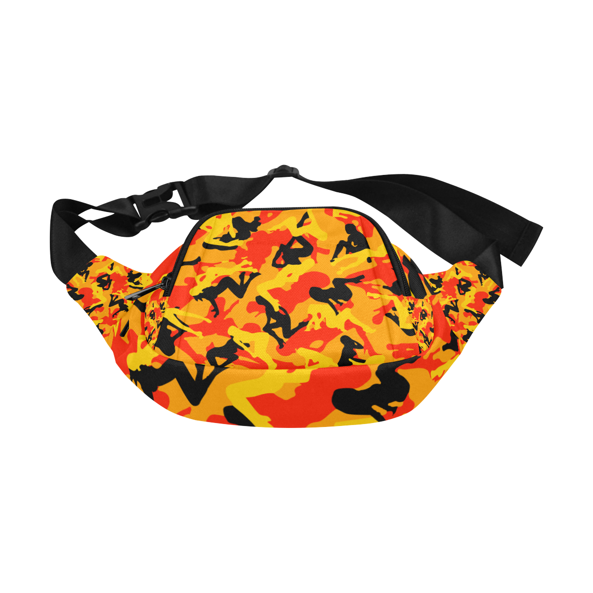 space virginz camo orange bag Fanny Pack/Small (Model 1677)