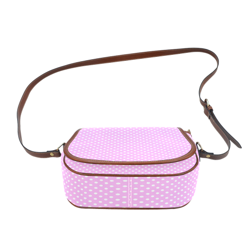 Polka-dot pattern Saddle Bag/Large (Model 1649)