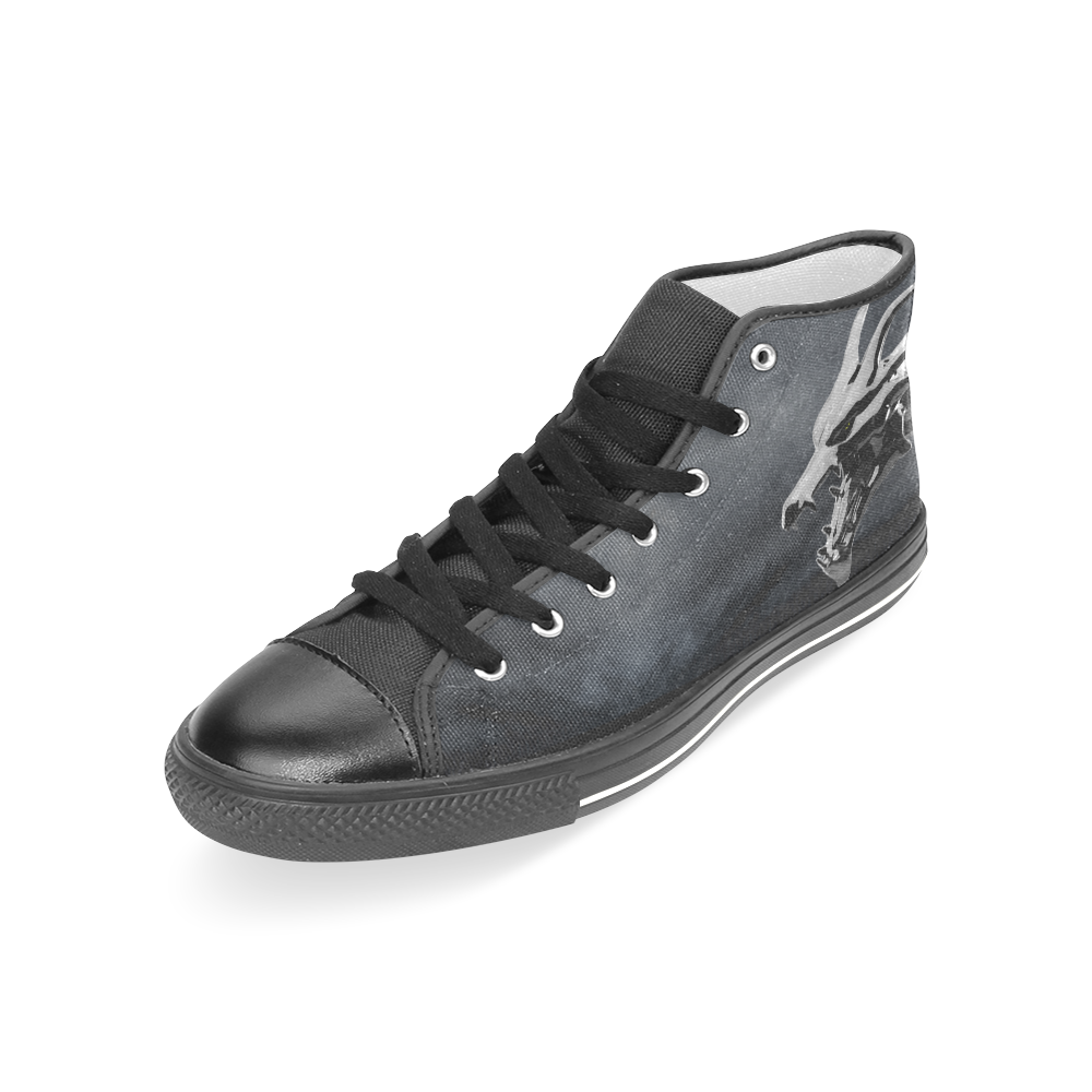 Steel Dragons V1.0 Women's Classic High Top Canvas Shoes (Model 017)
