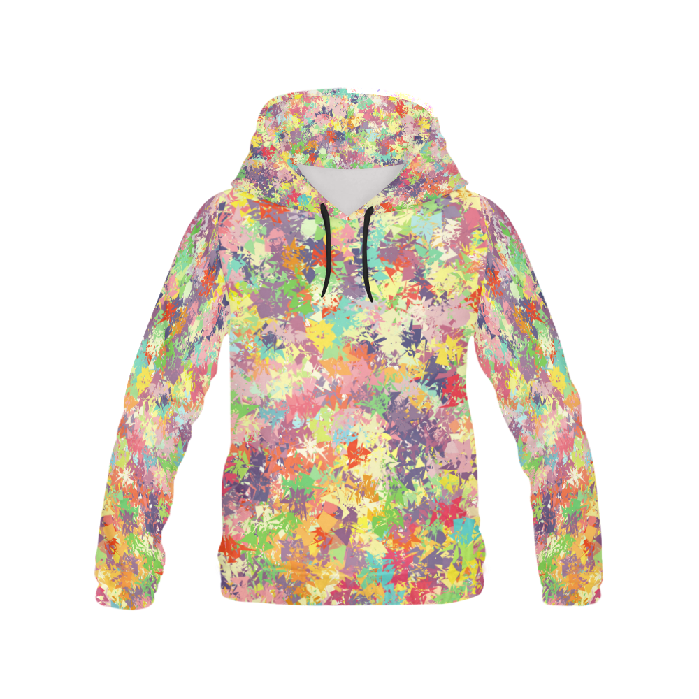 colorful pattern All Over Print Hoodie for Women (USA Size) (Model H13)
